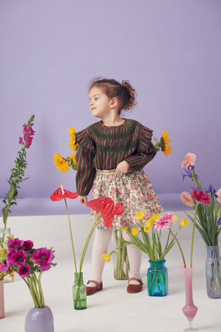 Jupe Cephee courte fleurie louise misha coton en herbe