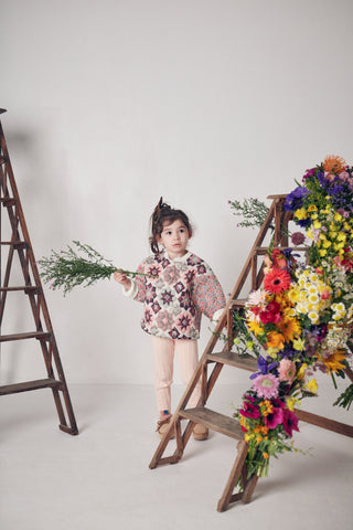 Veste Joulia effet patchwork enfants luise misha coton en herbe