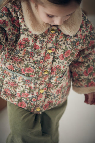 Pantalon Flor velours vert louise misha coton en herbe