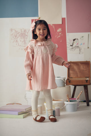 Robe Illy rose enfants louise misha coton en herbe