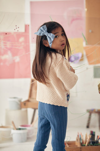 Legging Moldavia enfants bleu louise misha coton en herbe