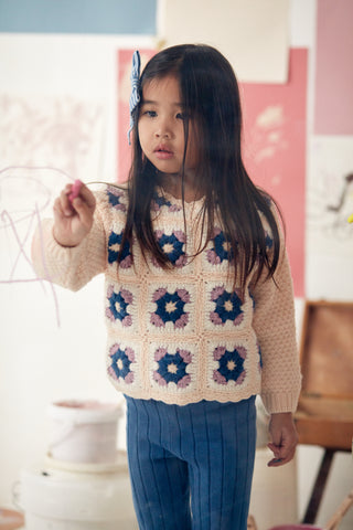 Legging Moldavia enfants bleu louise misha coton en herbe