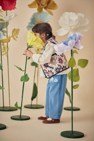 Pantalon Flofi denim enfants louise misha coton en herbe