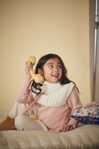 Snood creme col montant louise misha coton en herbe