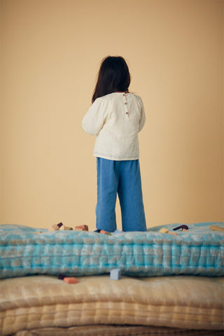 Pantalon Flofi denim enfants louise misha coton en herbe