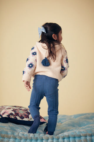 Legging Moldavia enfants bleu louise misha coton en herbe