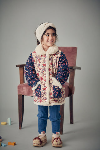 Legging Moldavia enfants bleu louise misha coton en herbe