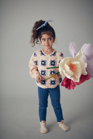 Legging Moldavia enfants bleu louise misha coton en herbe