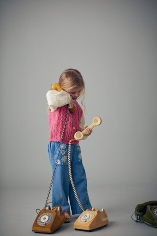 Pantalon Flofi denim enfants louise misha coton en herbe