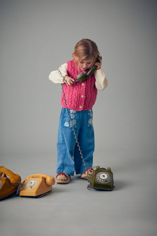 Pantalon Flofi denim enfants louise misha coton en herbe
