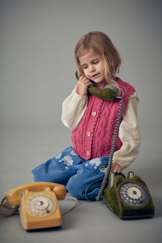 Pantalon Flofi denim enfants louise misha coton en herbe