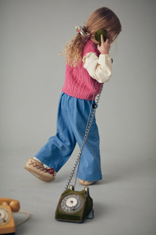 Pantalon Flofi denim enfants louise misha coton en herbe