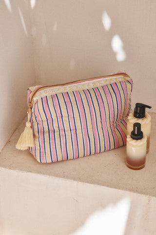 Pochette Teiki rayures Louise Misha coton en herbe