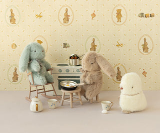 mini lapin maileg peluche coton en herbe