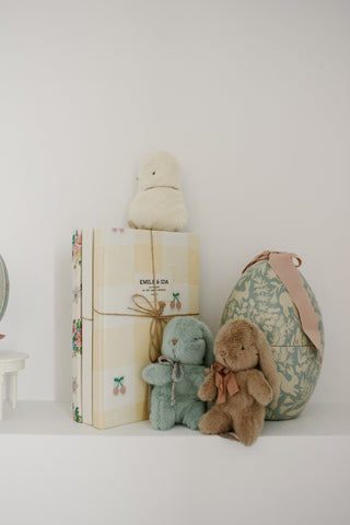 mini lapin peluche maileg coton en herbe 