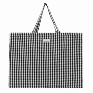 Sac Week-End Vichy Noir gabrielle paris coton en herbe