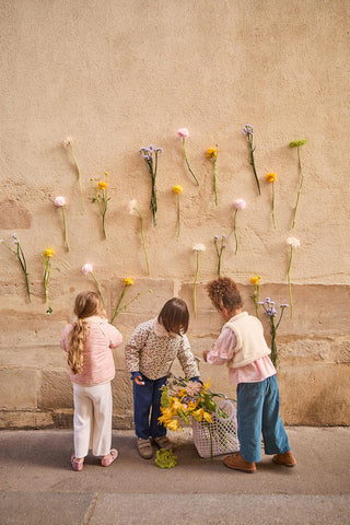 Manteau Jasmina pink mountain avens enfant louise misha coton en herbe