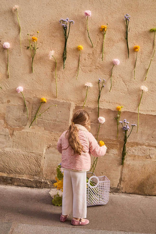 Manteau Jasmina pink mountain avens enfant louise misha coton en herbe