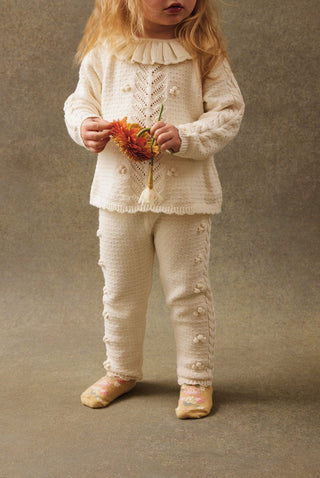 leggings molda cream enfant coton en herbe