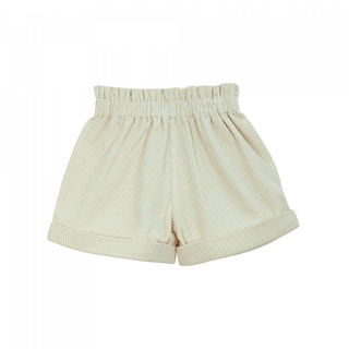Short Lulu crème en velours côtelé pour enfant
