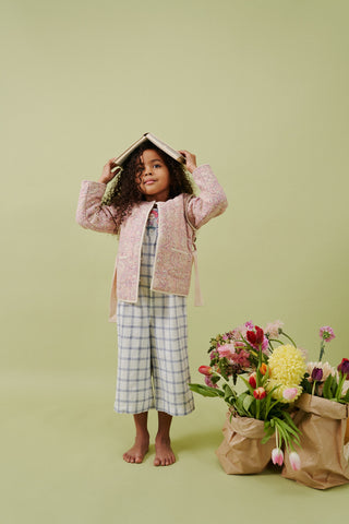 Veste Teliani rose fleurs boutis louise misha coton en herbe