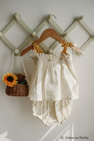 Top smocke broderie anglaise enfant emile et ida 
