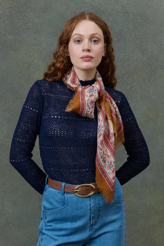 Pull Karesta bleu marine femme louise misha coton en herbe