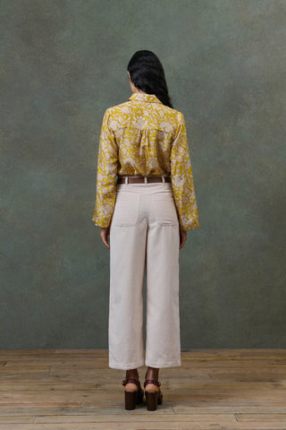 Pantalon Doilloni Crème louise misha coton en herbe