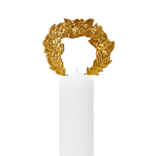 Bijou de Bougie Couronne de Fleurs en métal doré signé Boncoeurs, création artisanale raffinée inspirée de la nature et de la lumière, proposée par la boutique Coton en Herbe.
