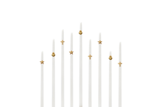 Bijou de Bougie de Baptême en métal doré signé Boncoeurs, création artisanale empreinte de douceur et de spiritualité, à découvrir chez la boutique Coton en Herbe