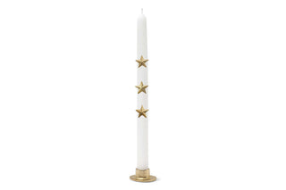 Bijou de Bougie Étoile en métal doré signé Boncoeurs, création artisanale lumineuse et symbolique, pour sublimer vos bougies avec une touche céleste, disponible chez la boutique Coton en Herbe.