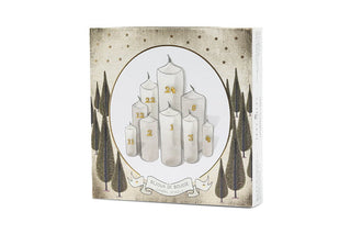 Bijou de Bougie de l’Avent en métal doré signé Boncoeurs, création artisanale lumineuse et spirituelle, symbole d’attente et d’espérance, proposée par la boutique Coton en Herbe