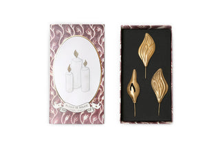 Bijou de Bougie Flamme en métal doré signé Boncoeurs, création artisanale raffinée inspirée de la lumière et du feu sacré, proposée par la boutique Coton en Herbe