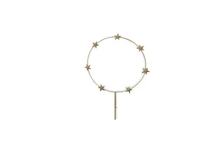 Bijou de Bougie Auréole grand modèle en métal doré signé Boncoeurs, création artisanale lumineuse et spirituelle, symbole de rayonnement et de beauté sacrée, proposée par la boutique Coton en Herbe