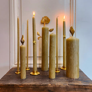 Bougie Hostie en chanvre signée Boncoeurs, création artisanale empreinte de douceur et de spiritualité, disponible chez la boutique Coton en Herb