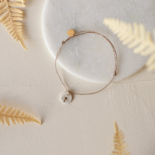 Bracelet medaillon porcelaine doré Baubels chez Coton en Herbe