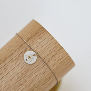 Bracelet medaillon porcelaine doré Baubels chez Coton en Herbe