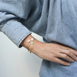 Bracelet medaillon porcelaine doré Baubels chez Coton en Herbe