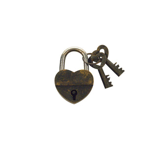 Cadenas Cœur petit modèle en métal doré signé Boncoeurs, création artisanale délicate et symbolique, proposée par la boutique Coton en Herbe.