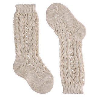 Chaussettes enfant Condor ajoure lin chez Coton en Herbe