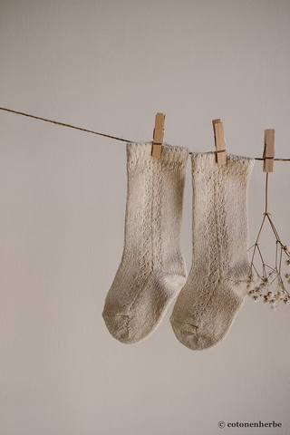 Chaussettes enfant ajouré Condor Chez Coton en Herbe
