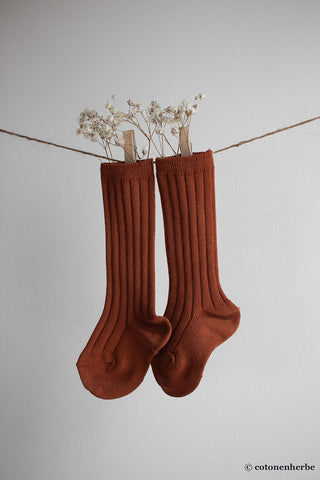 Chaussette côtelés enfant Condor chez Coton en Herbe