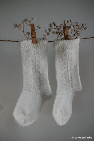 Chaussettes crème Condor chez Coton en Herbe