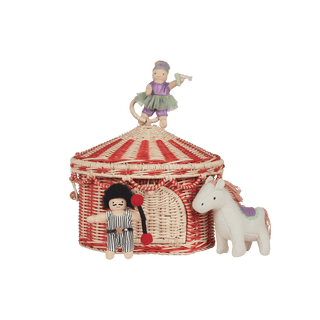 Petit panier tente de Cirque olli ella coton en herbe avec personnages