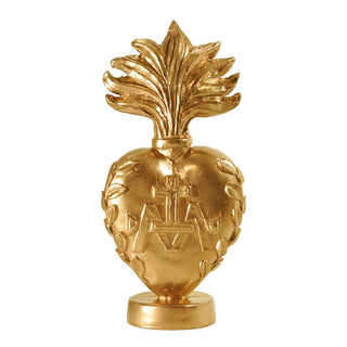 Cœur en cire Mona Or signé Boncoeurs, création artisanale dorée et poétique, symbole de lumière et de douceur, disponible chez la boutique Coton en Herbe