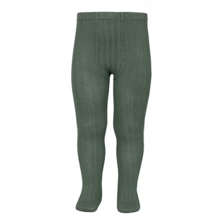 Collants vert cotelés condor chez Coton en Herbe