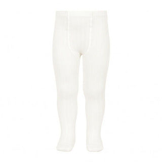 Collants côtelés crème côtelés Condor Coton en Herbe