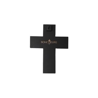 Croix celeste en métal doré signée Boncoeurs, création artisanale empreinte de lumière et de spiritualité, proposée par la boutique Coton en Herbe