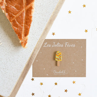 feve glace galette des rois, fete epiphanie , chez Coton en Herbe signé Baubels