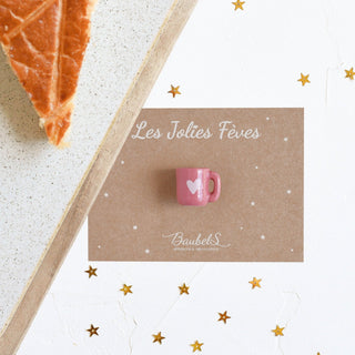 feve baubels chez coton en herbe mug rose galette des rois fête de l'épiphanie